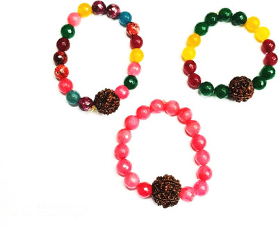 KANTA ASTRO HOUSE Stone Bracelet Set(Pack of 3)