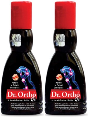 Dr. Ortho Oil 60 ml Pack of 2 (Ayurvedic Medicine, Helpful in Joint Pain, Back Pain, Knee Pain, Leg Pain, Shoulder Pain, Wrist Pain, Neck Pain, Ankle Pain) Liquid(2 x 60 ml)
