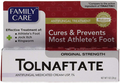 

Family Care Tolnaftate Antifungal Cream 1% Compare to Tinactin- 1 fl.oz(28 g)