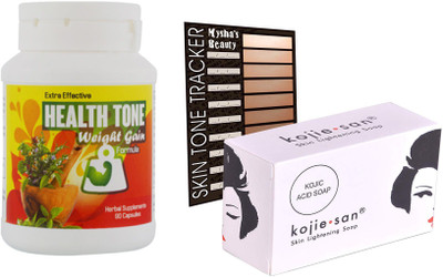 

HT Health tone Extra Effect regular Weight Gain Capsules + Kojiesan Skin Lightening Soap (135g0(1500 g)