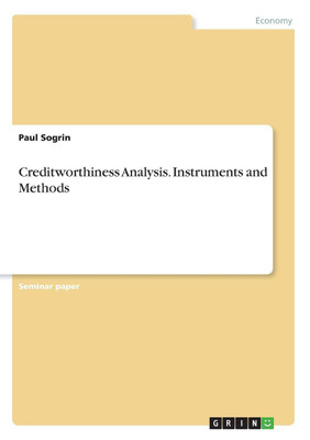 Creditworthiness Analysis. Instruments and Methods(English, Paperback, Sogrin Paul)