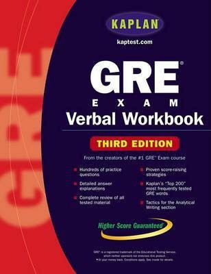 Kaplan GRE Exam Verbal Workbook(English, Paperback, unknown)