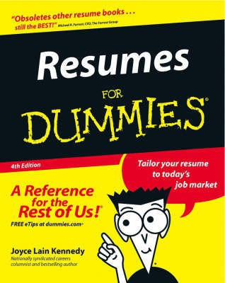 Resumes for Dummies(English, Paperback, Kennedy Joyce Lain)