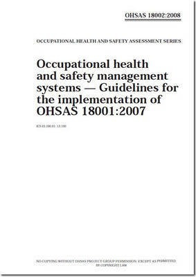 OHSAS 18002:2008 - Occupational Health and Safety Management Systems(English, Loose-leaf, unknown)