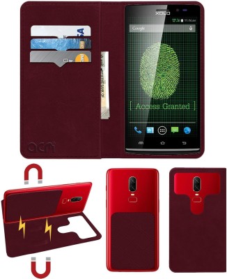 ACM Flip Cover for Xolo Q2100(Maroon, Cases with Holder, Pack of: 1)