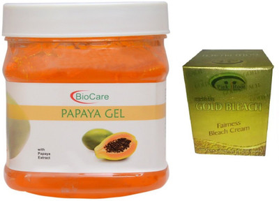 

Pink Root GOLD BLEACH 43G WITH BIOCARE PAPAYA GEL 500G(Set of 2)