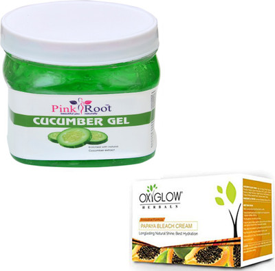 

Pink Root CUCUMBER GEL 500GM WITH OXYGLOW PAPAYA PAPAYA 50GM(Set of 2)