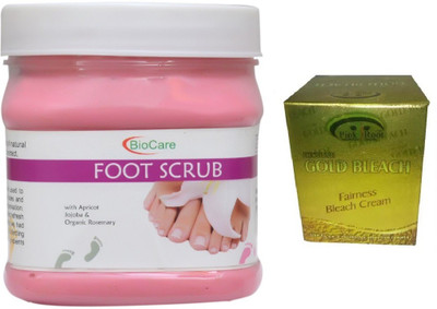 

Pink Root GOLD BLEACH 43G WITH BIOCARE FOOT SCRUB 500G(Set of 2)
