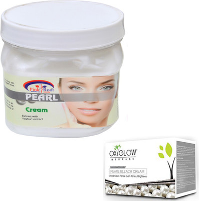

Pink Root PEARL CREAM 500GM WITH OXYGLOW PEARL BLEACH 50GM(Set of 2)