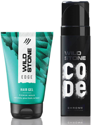 

Wild Stone Edge Hair Gel 100 ml & Code Chrome Body Perfume 120 ml(Set of 2)