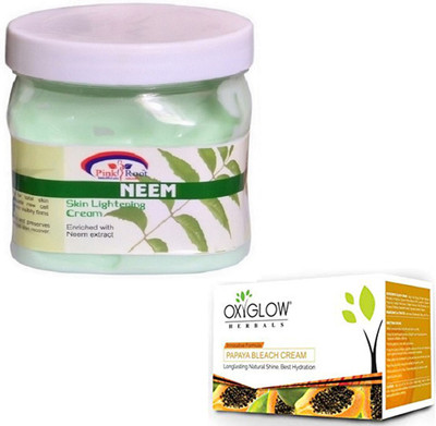 

Pink Root NEEM CREAM 500GM WITH OXYGLOW PAPAYA PAPAYA 50GM(Set of 2)