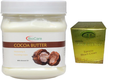 Pink Root GOLD BLEACH 43G WITH BIOCARE COCOA BUTTER CREAM 500G(Set of 2)