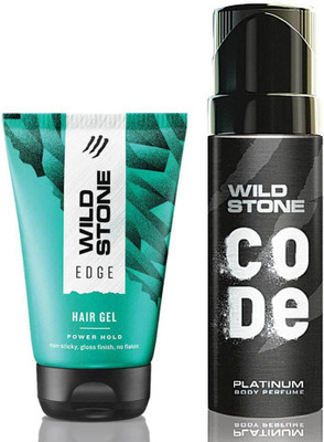 

Wild Stone Edge Hair Gel 100 ml & Code Platinum Body Perfume 120 ml(Set of 2)