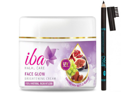

iba halal care Iba Halal care Face glow cream with Eyebrow pencil(Set of 2)