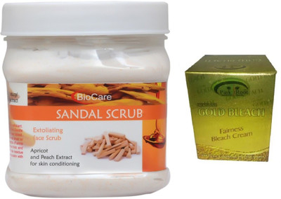 

Pink Root GOLD BLEACH 43G WITH BIOCARE SANDAL SCRUB 500G(Set of 2)