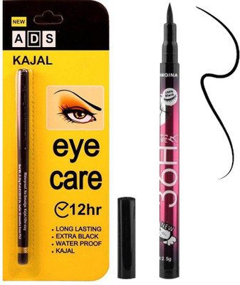 

ADS Eye Care Kajal with Sketch Pen Eyeliner(Set of 2)