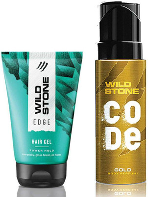 

Wild Stone Edge Hair Gel 100 ml & Code Gold Body Perfume 120 ml(Set of 2)