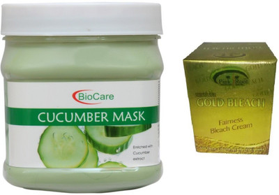 

Pink Root GOLD BLEACH 43G WITH BIOCARE CUCUMBER MASK 500G(Set of 2)