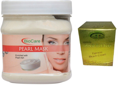 

Pink Root GOLD BLEACH 43G WITH BIOCARE PEARL MASK 500G(Set of 2)
