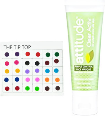 

THE TIP TOP BINDI & ATITUDE CLEAR ACTIV PIMPLE CONTROL FAEC MASQUE(Set of 1)