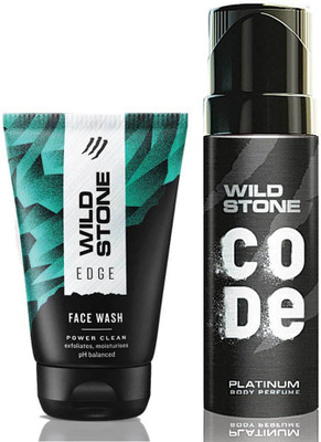 

Wild Stone Edge Facewash 100 ml & Code Platinum Body Perfume 120 ml(Set of 2)