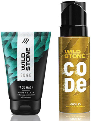 

Wild Stone Edge Facewash 100 ml & Code Gold Body Perfume 120 ml(Set of 2)