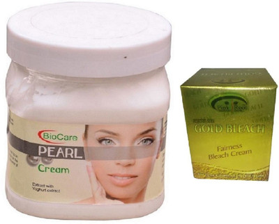 

Pink Root GOLD BLEACH 43G WITH BIOCARE PEARL CREAM 500GM(Set of 2)