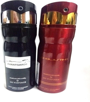 

PARFUMDELUXE AVANTGARDE AND LONGLASTING Deodorant Spray - For Men & Women(400 ml, Pack of 2)