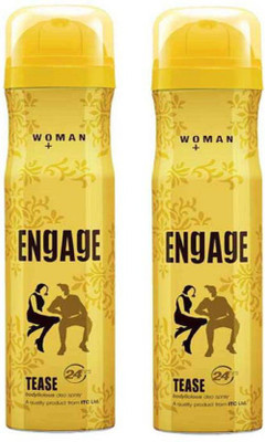 

Engage Tease Deo 165 ml Each - (330 ml pack of 2) Deodorant Spray - For Women(330 ml, Pack of 2)