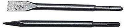 Inditrust NA 2Pc hammer bit SET M shank 14mm length 250mm Electric Hammer Chisels For Concrete/Brick/Wall/Tile Slotting Drilling EXCELLENT BUILT QUALITY 2 CHISELS ()