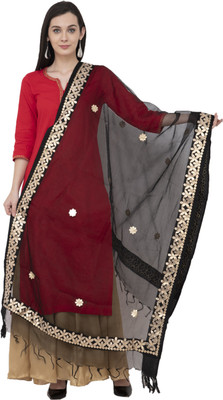 A R SILK Cotton Blend Self Design Women Dupatta