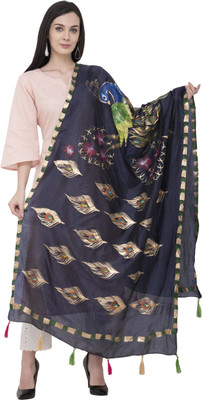 A R SILK Art Silk Self Design Women Dupatta