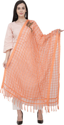 A R SILK Cotton Blend Self Design Women Dupatta