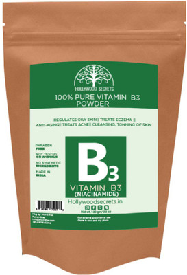 

Hollywood Secrets 100% Pure Vitamin B3 Powder (Niacinamide) Supplements Acne Face (100 Gms)(100 g)