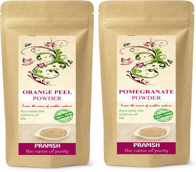 

PRAMSH Premium Quality Orange Peel 400gm & Pomegranate Peel 100gm Powder Combo(500 g)