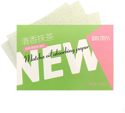 

BAIMISS Facial Oil Absorbing Paper Tissue Paper with Green tea extracts Prevent Acne retain Moisture(Pack of 100)