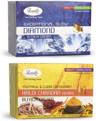 

Luster Exceptional Glow Diamond + Haldi Chandan Bleach Cream(1000 ml)