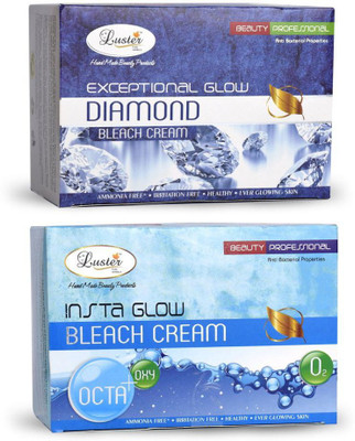 

Luster Exceptional Glow Diamond + Insta Glow Bleach Cream(1000 ml)