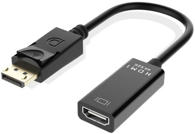 

FineArts Displayport to HDMI Adapter Video Changer Supports Supports DisplayPort 1.1, Signals are Converted to HDMI Signal, Dp Male to Hdmi Female Converter with Audio Gaming Adapter(Black, For PS3, PS4, X-box 360, PS2)