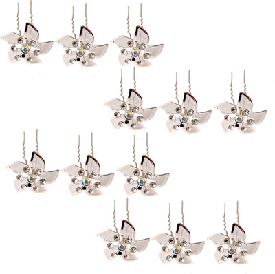 

Paradise Hair Pins For Women/Bridal Hair Accessories For Women And Girls/Juda Pins For Women (Flower Silver) Hair Pin(Silver)