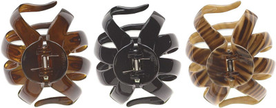 

Scunci No-slip Grip Octopus Clip, 8.5 Cm, [Natural, Tortoise Shell, Black] Set of 3 Tic Tac Clip(Brown)