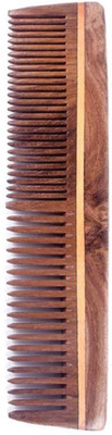 

Osking Good Quality 100% Hand made Neem Wood Comb For Control Hair Fall Neem Wood Hair Comb Anti-Dandruff Comb, Neem Wood Comb For Men & Women Model No 2