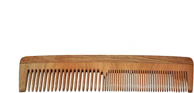 

Osking 100% Hand made Neem Wood Hair Comb Anti Hair Fall, Anti-Dandruff Comb, For Men & Women Model No.1