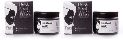 

Qraa Styling Hair & Beard Gel Wax Combo of 2 Wax(200 g)