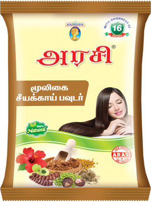 

ARASI Herbal Shikakai Powder (Hair Wash Powder) - Set of 12 pcs - 480g(480 g)