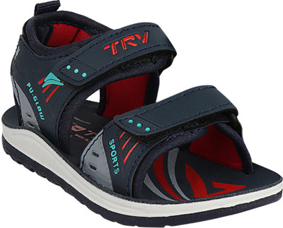 

TRV Boys & Girls Velcro Sports Sandals(Blue