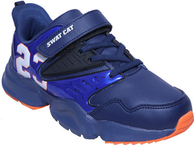 

FEETWELL Boys Velcro Running Shoes(Dark Blue