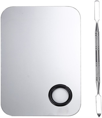 

Beauty Studio Steel Makeup Mixing Blending Palette With Spatula