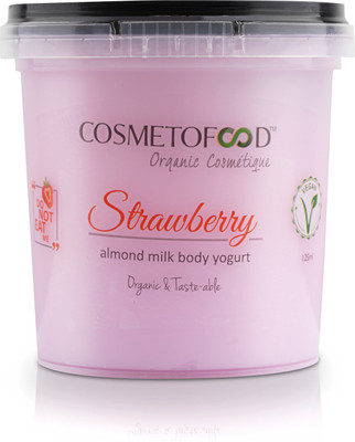 

Cosmetofood Organic Strawberry Body Yogurt - Moisturiser(125 ml)