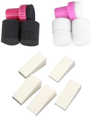 

Creative Fingers 15 Pcs Set of Nail Stamping Sponge for Gradient Nail Polish Nail Art Stamp(White)